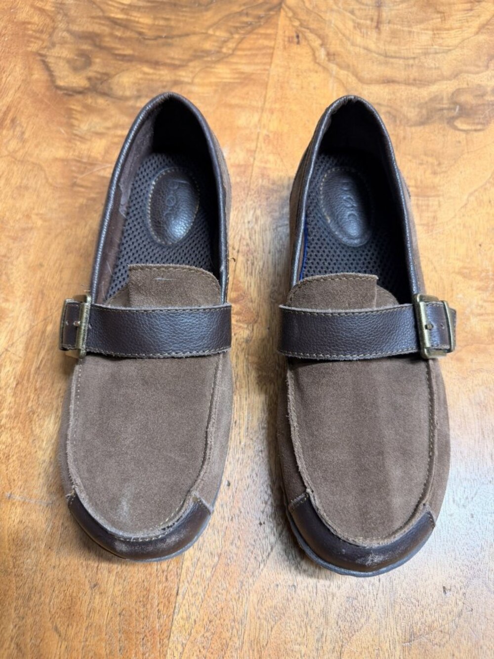 B.O.C. Born Erna Loafers Women’s 8.5 Brown  Buckle Accent Slip On‎ Comfort Shoes